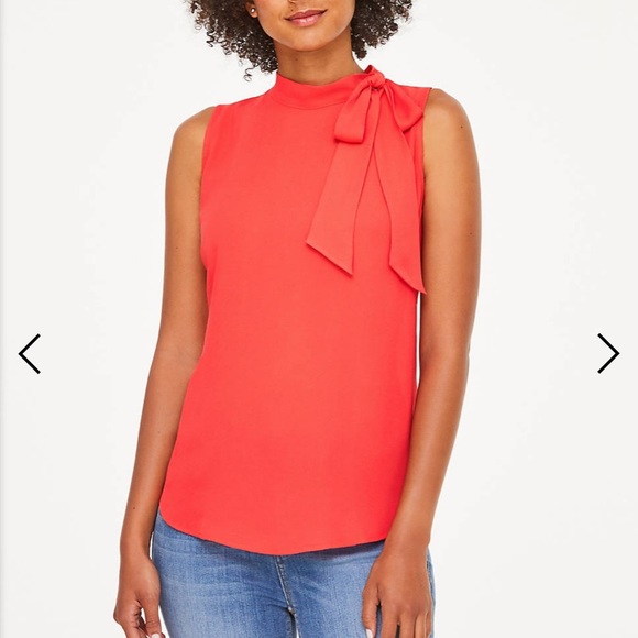 Tops - NWT Tie Neck shell